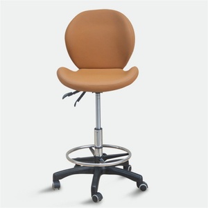 Kisen Modern Spa Pedicure Saddle Master Technician Chair Stool with <b>Footrest</b> for Nail and Hair Shop - Product Image 3
