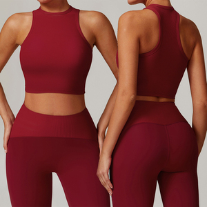 <span class=keywords><strong>Camiseta</strong></span> sin mangas de entrenamiento personalizada para mujer, chaleco de Yoga de <span class=keywords><strong>ganchillo</strong></span> transpirable de secado rápido de talla grande para correr, ropa de entrenamiento deportivo informal - Product Image 4