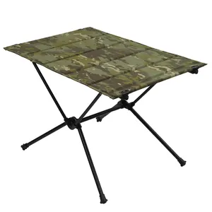 Wosport High Quality Folding Table Metal Leg Bracket Beach Table Durable Lightweight Outdoor Camping Table
