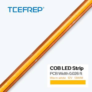 Tira de LED COB de 528 LED por Metro, Color Blanco, Profesional, Cortable en Cualquier Lugar, 24 V CC, Alto CRI, para Proyectos de Iluminación Interior - Product Image 1