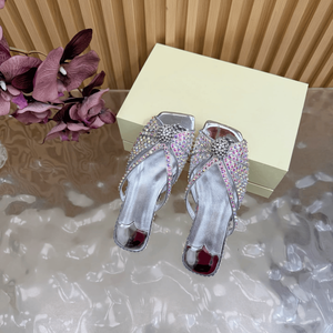 Jimmy High Quality Women'S Slippers Open Toed Colorful Full Diamond Diamond Ball Decoration Embellishment Chooing - Product Image 5