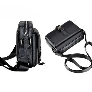 Grand sac à bandoulière en cuir PU pour hommes, sacs à main Vintage, sac à bandoulière imperméable de haute qualité - Product Image 4