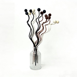 Accessoires d'aromathérapie en rotin, perles en bois, bâtonnets diffuseurs de parfum, accessoires de décoration pour hôtel et maison, ornement parfumé - Product Image 1