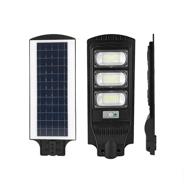 Outdoor All in One Solar Street Light Brightness Streetlight ABS Lamp IP65 Solar Lights LED Lighting For Road Garden 50W-250W