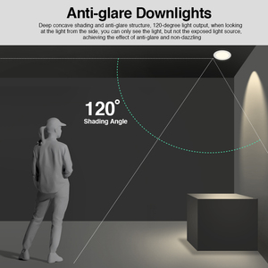 ไฟดาวน์ไลท์ LED แบบฝังฝ้าเพดาน ป้องกันแสงสะท้อน สำหรับโรงแรม - Product Image 3
