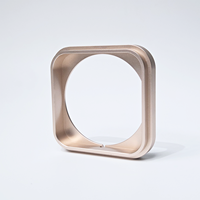 Boîtier de montre en aluminium et acier inoxydable usiné sur mesure par CNC, finition miroir, coque de montre intelligente et accessoires