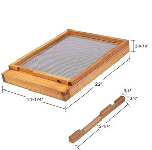 Nouvelle ruche Langstroth cirée avec fond grillagé, outils et accessoires d'apiculture - Product Image 5