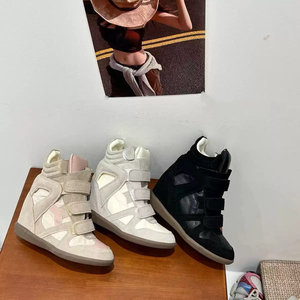 <span class=keywords><strong>Scarpe</strong></span> Sportive Casual da <span class=keywords><strong>Donna</strong></span> <span class=keywords><strong>con</strong></span> Suola Spessa Stile Retrò, Personalizzabili, <span class=keywords><strong>con</strong></span> <span class=keywords><strong>Velcro</strong></span> e Abbinamento di Colori, Sneaker Moda Femminile - Product Image 4