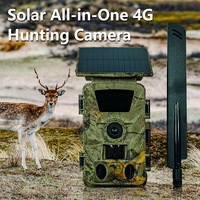2025 nouvelle caméra de chasse infrarouge 4G LTE à énergie solaire 5K batterie 5200mAh Zoom optique 10x Mini caméra de piste sans fil vidéo SD