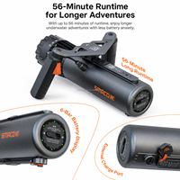 SMACODIVE B2 Scooter Submarino Eléctrico, Sumergible a 60 m, Velocidad Máxima de 1.8 m/s, Autonomía de 56 min, Propulsión de Doble Velocidad, Carga USB-C