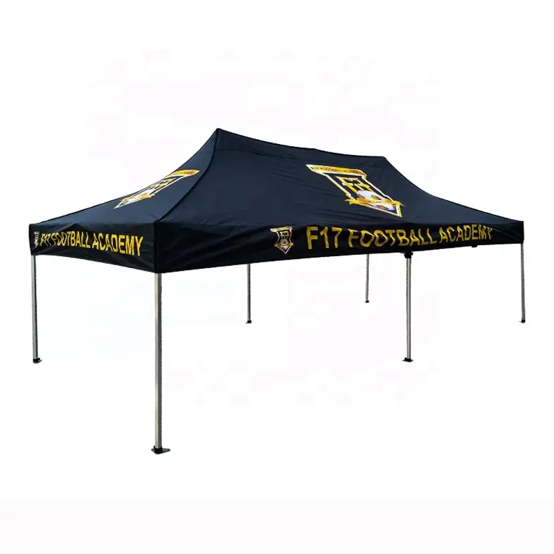 Logo Kustom Dicetak Lipat Tahan Air Gazebo Kanopi Kubah dengan Rooftrade Show Pantai Pop Up Tenda