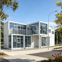 Conteneur de Bureau Modulaire Préfabriqué Z Pliant, Imperméable et Ignifuge, 20ft 40ft, pour Hôtel, Montage Rapide, Exportation Usine