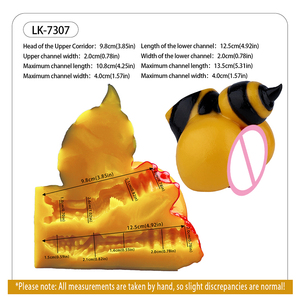 Muñeca sexual GEEBA Bumblebee Love Doll, masturbador masculino de bolsillo, Onahole, funda de silicona suave para hombres, juguetes sexuales para adultos, OEM. - Product Image 2