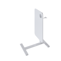 Table d'appoint portable pliable à 90° avec roulettes, réglage pneumatique de la hauteur et plateforme de rangement