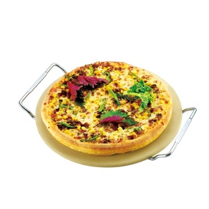 Accessoires de cuisine faciles à nettoyer, résistants à la corrosion, ensemble de pierres à pizza en cordiérite portable pour <span class=keywords><strong>barbecue</strong></span> et grillades en plein air - Product Image 1
