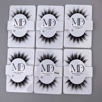 Faux cils effet poupée, style manga, 30 paires, courtes, légères, bandes de cils souples en coton, faux cils en bande