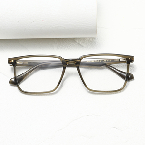 Monturas de gafas rectangulares de borde completo, color sólido, anti-UV, para hombres adultos, uso diario, lentes de resina ligeras - Product Image 6