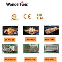 Brûleurs ronds au propane et au gaz naturel de 18 pouces en acier inoxydable, table à feu extérieure, système de kit de brûleur encastré, 55 000BTU.