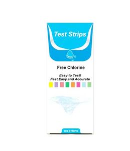 แผ่นทดสอบคลอรีนในสระว่ายน้ำสำหรับใช้ในบ้าน ช่วงการวัดสูง 0-2000 ppm คลอรีนฟรี/คลอรีนตกค้าง/คลอรีนที่ใช้งาน - Product Image 6