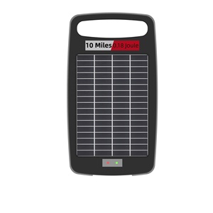 <strong>Solar</strong> <strong>Electric</strong> <strong>Fence</strong> Charger Energizer- 10 Mile Range, 0.18 Joules <strong>Electric</strong> <strong>Fence</strong> for Cattle Horse Elephants - Product Image 2