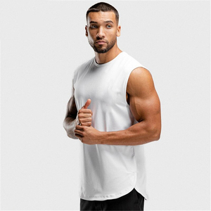 New Quick Dry <b>Mens</b> Seamless Tank Top Gym Fitness Sports Tank Top Custom Polyester Running <b>Singlet</b> - Product Image 3