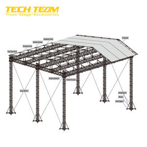 Tour <span class=keywords><strong>de</strong></span> support au sol en aluminium <span class=keywords><strong>de</strong></span> 12 m et 1000 kg, tour <span class=keywords><strong>de</strong></span> levage à treillis, treillis <span class=keywords><strong>de</strong></span> toit <span class=keywords><strong>de</strong></span> scène, composants <span class=keywords><strong>de</strong></span> système <span class=keywords><strong>de</strong></span> levage d'affichage, base - Product Image 5
