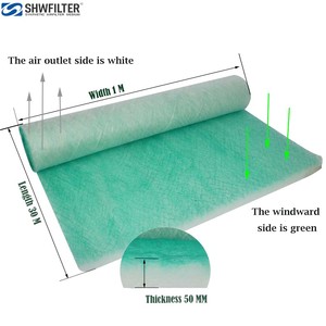 Rouleau de filtre pour sol de cabine de peinture, largeur 1m, pour pulvérisation de peinture en cabine de peinture gonflable avec filtres - Product Image 1