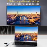 Base de Conexión Multipuerto Tipo C 7 en 1 de Alta Calidad, Hub USB C con Puertos HDMI 4K y USB 3.0, Adaptador Multifunción para Laptop y PC