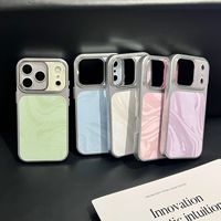 Coque de téléphone antichute en TPU ondulé effet milkshake tendance pour iPhone 17 Pro Max 16 15 14 13 12