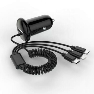 <span class=keywords><strong>Chargeur</strong></span> de voiture rapide à 1 port, vente chaude, charge rapide 3.1A, câble de charge USB à ressort, sortie 5V/3A, fonction PD, protection OVP - Product Image 5
