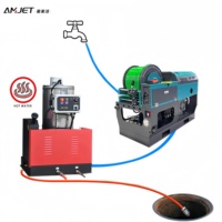 Nettoyeur haute pression chaud diesel AMJET 300bar 4350psi 40lpm10gpm jet d'égout eau chaude eau chaude laveuse à jet haute pression