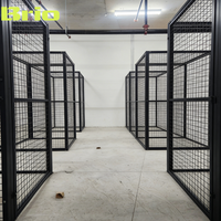 BRIO Armoire en treillis métallique en acier 1219x1829x1905mm, antivol, écologique, pour la sécurité des équipements et des objets de valeur en usine, avec clôture de sécurité