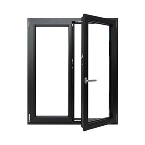 Fenêtres à battants horizontales en aluminium à double vitrage personnalisables de conception professionnelle avec moustiquaire pour une utilisation extérieure, isolation thermique - Product Image 4