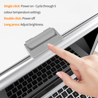 Lampe suspendue moderne pour écran d'ordinateur à LED Abat-jour blanc Barre d'écran alimentée par USB Protection des yeux pour le bureau et le salon
