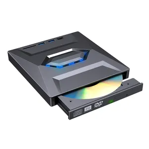 Tishric Usb 3.0 Type C Slanke Externe Dvd Rw Cd Writer Drive Brander Lezer Speler Draagbare Voor Laptop Pc 'S En Desktops