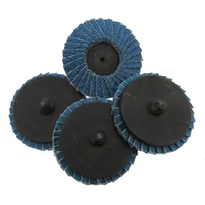 Hoge Kwaliteit 2 Inch Blauw 40 Grit Flap Disc Ontwerp Flexibel Schuurpapier Wiel Schuurklep Wiel En Flap Schijf Voor Polish