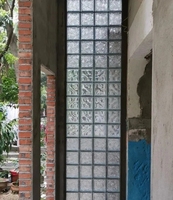 Blocs de verre creux Volume Discount motif fleur de glace bloc de verre cloisons pour la décoration intérieure Art bloc de verre architectural