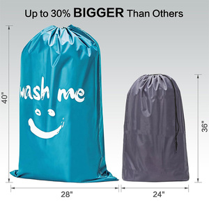 Borsa per Bucato da Viaggio XL Riutilizzabile, Organizer per Vestiti <span class=keywords><strong>Sporchi</strong></span> Facile da Inserire, Ampia Abbastanza per 4 Carichi di Bucato - Product Image 4