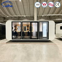Apple Cabin Mobile Barber Shop Prefab Salon Pod Curved Capsule House for Hair Studio and Beauty Business Startup
