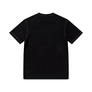 T-shirt vintage broderie logo t-shirt couture personnalisée coton grande taille T-shirts pour hommes - Product Image 2