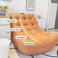 Fauteuil Pliant Simple et Confortable, Chaise Longue Inclinable de Sol Tatami, Petit Canapé de Loisirs pour Balcon, Salon, Chambre
