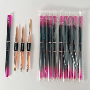 Pinceau à ongles professionnel double tête pour gel UV, pinceau de construction pour gel, idéal pour les salons de manucure - Product Image 6