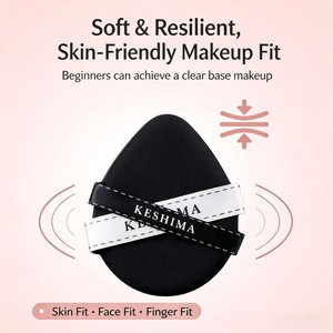 Ensemble de houppettes de maquillage beauté, éponges de fond de teint douces extensibles à l'eau, utilisation humide et sèche - Product Image 3