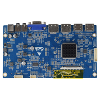 Placa Controladora LCD R95TALL-V2.0 4K, Entrada de CC de 12V/24V, Interfaz EDP V-by-One, Resolución 3840x2160, 5 Teclas, Luz LED LCD