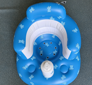 Siège gonflable pour bébé en gros, motif ours de dessin animé mignon, en PVC, pour apprendre à s'asseoir, <span class=keywords><strong>bain</strong></span>, alimentation, usage domestique - Product Image 2