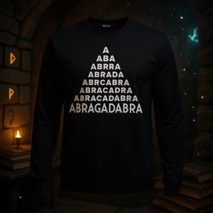 T-shirt à manches longues Abracadabra, design Magic Spell, taille adulte unisexe - Product Image 3