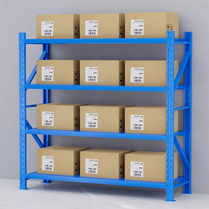 볼트리스 차고 보관 선반 4단 철제 창고 보관 레이싱 조절 가능 철제 적재 선반 200KG 경량 선반 - Product Image 1
