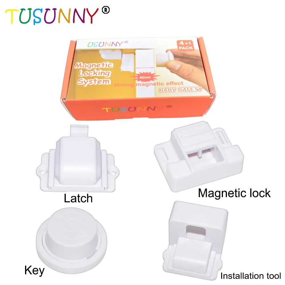 Segurança Infantil Magnetic Cabinet Locks - Magnetic Baby Adhesive Mount Cabinet Gaveta Segurança Criança Bloqueio