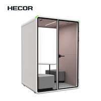 Cabine de travail portable privée insonorisée Cabane de bureau acoustique mobile Petite cabine téléphonique insonorisée