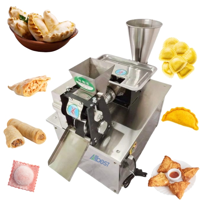 Business Ideas AB ABJZ-80 Motor Empanada & Dumpling Making Machine 4000pcs/h Capacity 220V/110V Dough Maker